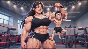3D ANIMATION Giantess Bodybuilder Crushes Weakling Ultimate Domination