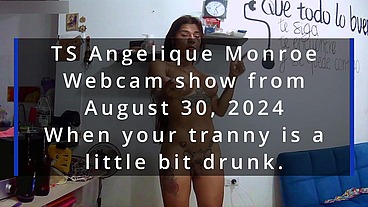 TS Angelique Monroe - Webcam show from August 30, 2024