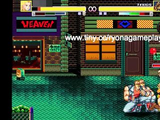 Hawt blond in swimsuit has sex with many chaps in erotic manga gameplay