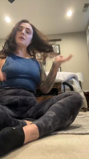 Sucking my sweaty toes