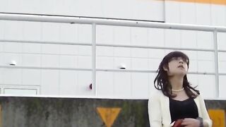 Japanese Crossdresser Outdoor Flashing.