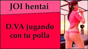 Horny D.VA Gives Joi Instructions in Spanish for Hot Anime Fun