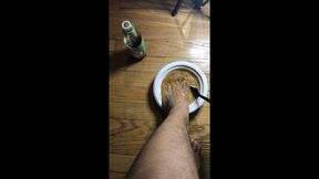 Soy Sauce and Salad Dressing Foot Soak