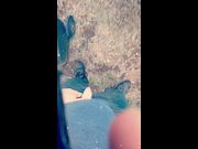 Jax Harvey shoing his beauitful white cock in public