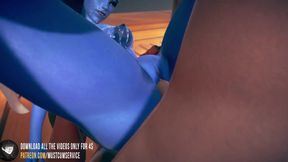 [OVERWATCH] Widowmaker gangbanged in the sauna 3D hentai