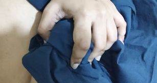 Indian girl playing with her sexy boobs