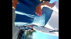 upskirt Swedish girl in Lisbon