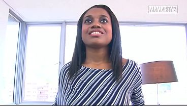 Curvy ebony Latina in a tight dress can't wait to get fucked bare