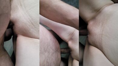 All his cum sprayed deep inside my tight Dutch pussy