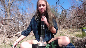 Stoner Girl Fucks Tentacle