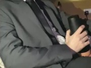 Smoking and Fleshlight Fucking in Suit (PART 1)