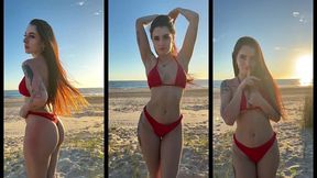 exhibitionist adventure on the beach