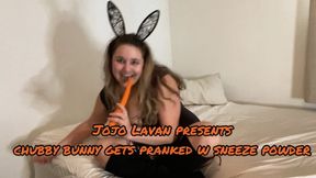 Chubby bunny pranked with sneeze powder! WMV version