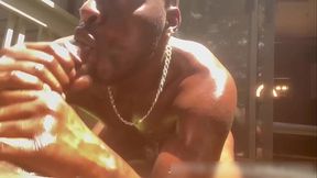 BLACK GUY WITH BIG BOOTY FUCKING WITH MUSCLE TWINK