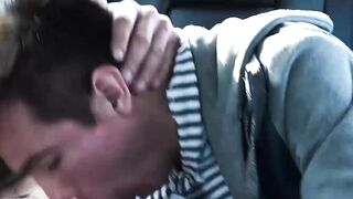 FamilyPornSite.com - Backseat breeding with bearded stepdad's big cock