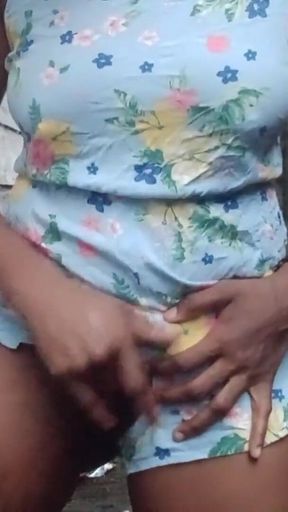 Fingering Ny Hairy Wet Pussy Outdoors Cumming Moaning Hard