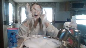 Massive Bowl of Foam for Princess **EXTREME FACE WASH**