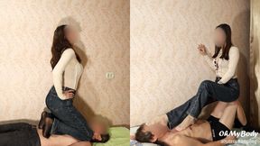 Nylon feet trampling #5