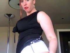 Amateur Babe in Glasses jerks cock for facial