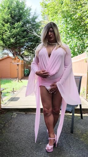 Sexy Crossdresser kellycd2022 in my sexy pink outfit and heels