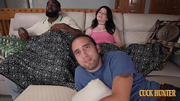 Lola Valentine&rsquo_s husband loses a bet as a hung black bull destroys her tight pussy while hubby watches, humiliated.