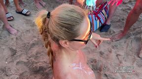 baisee et enculee par 1 voyeur a la plage + bukkake: 24 ejacs voici pour ce ...