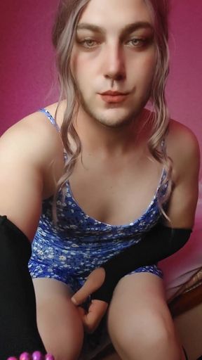Stunning moment from "BIG BOOTY Femboy AMATEUR Model Sissy CROSSDRESSER Hot Outfit Big Yummy Ass Smooth Skin Shiny Feminized&hellip;"