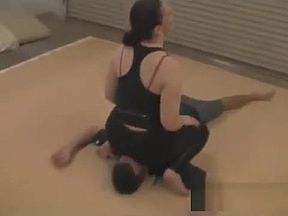 Caroline Pierce yoga pants facesitting