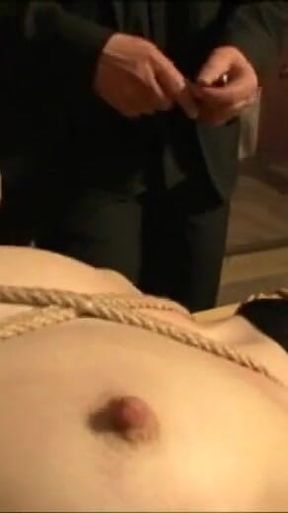 Sexy big boobs blonde humiliating dildo penetrated in bondage