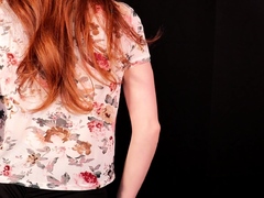 Awesome Redhead Rides Dong Jerks Out Load