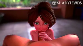 Cass Delivers Sensual Blowjob in Hot Hentai Fantasyscene