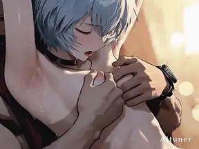 Blue-haired senior girl gets fucked in the field