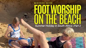 Foot Worship On The Beach | Summer Holiday In South Africa Part 2