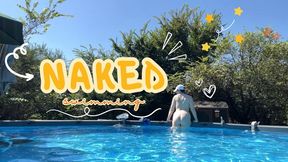 Naked swimming