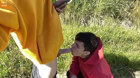 teen gays matty and aiden have fun outdoors