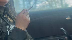 My best friend record me while i was smoking in car Anna Sparkle