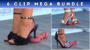 Busting the Cum From Your Balls Under Three Pairs Of Strappy Stiletto Heels - Balls Cam & Glans Cam (T20) - 6 Clip Mega Bundle - HUGE DISCOUNT