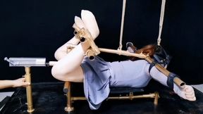 CFT009 BONDAGE SHACKLE HOGTIE VIBRATOR ELECTRIC BUTT PLUG BOUND ORGASMS INCONTINENCE FUCKING MACHINES HUMILIATION STRUGGLING SLAVE TRAINING