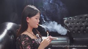 Heavy Smoking Interview: Young Asian Woman Confesses Her Daily Cigarette Addiction and Deep Lung Inhalations — SHU1 4K
