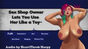 Sex Shop Owner Lets You Use Her Like a Toy