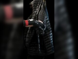 Large vacuum with Girlfriend&#039;s Ebony Ghost Whisperer Down Jacket