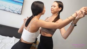 BIANCA and EVA - Hot kisses 19 year old friends!