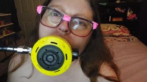 Scuba Regulator and Dildo Sucking
