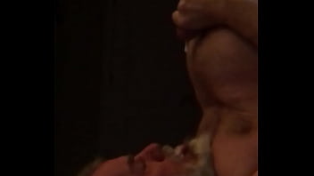 Swallowing my own cum, slo-motion!