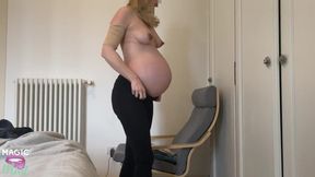 9WEEKS PREGNANT TEEN SEDUCES HER BOY WITH A BELLY DANCE - MAGICMINTCOUPLE