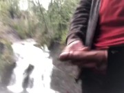 Almost Caught By Hikers After Cumming In Front Of Trent Falls Vancouver Island