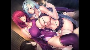 Fate/Empire of Dirt Scathach &amp_ Br&uuml_nnhilde all sex scenes (no sound)