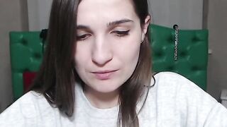 Small tits amateur fucks vibrator on webcam solo