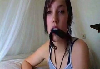 Sexy pierced emo babe actually looks hot naked on webcam