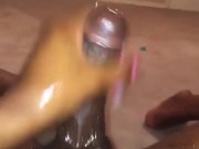 Oily Tranny Cumshot (full video on my OnlyFans link in bio and comments )